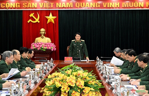 Đại tướng Lương Cường chủ trì Hội nghị giao ban Tổng cục Chính trị tháng 2-2023